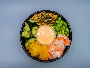 Поке с креветкой и рисом Поке с креветкой и рисом